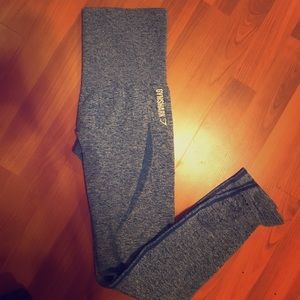 Gym shark blue mark seemless leggings!